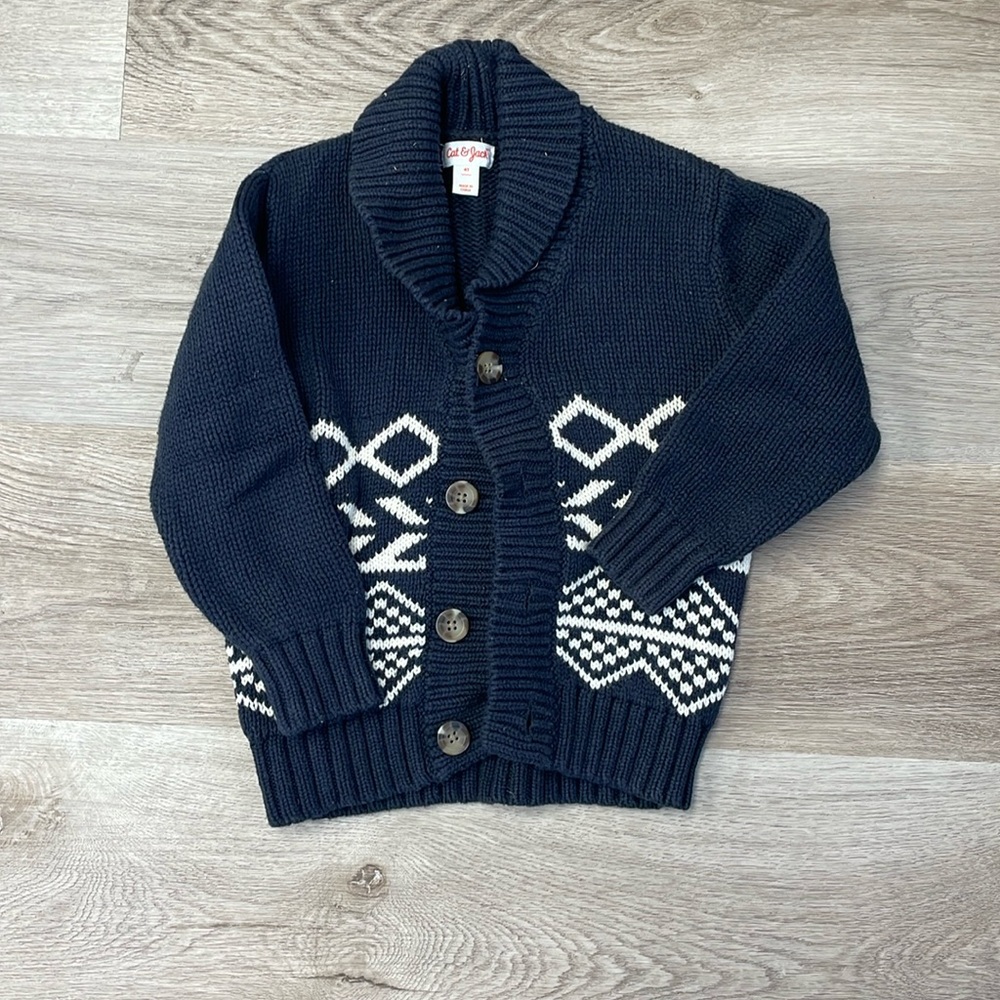 Kids dress button sweater size 4T